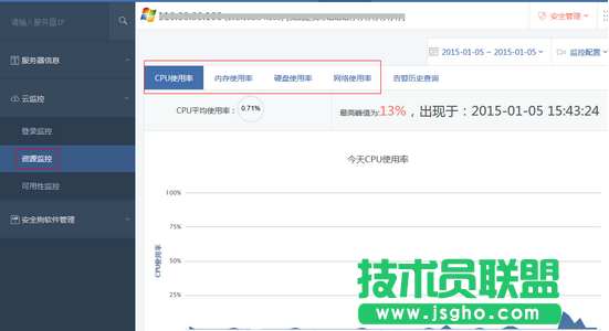 安全狗服云如何查看服務(wù)器使用情況教程
