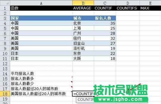 Execl2010中的COUNTIFS函數(shù)如何運用 三聯(lián)