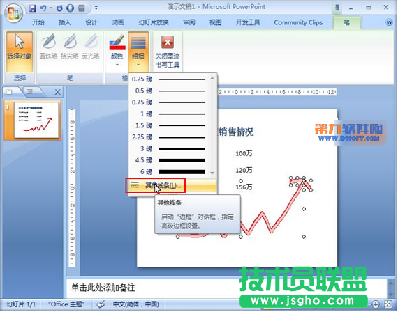 PowerPoint如何利用墨跡工具繪制圖形