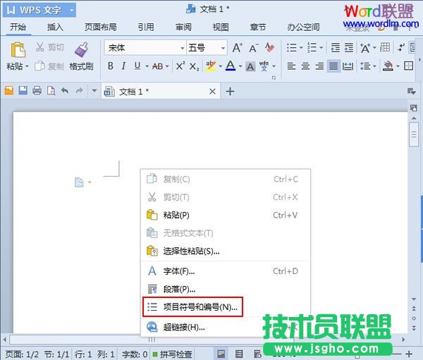 WPS文字2013項(xiàng)目符號(hào)的插入 三聯(lián)