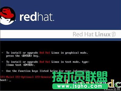 linux安裝教程(紅帽RedHat Linux 9)光盤(pán)啟動(dòng)安裝過(guò)程圖解  三聯(lián)