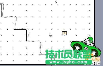 PowerPoint制作小汽車按路徑爬樓梯動畫(2)