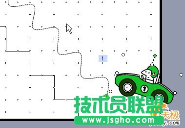 PowerPoint制作小汽車按路徑爬樓梯動畫(3)