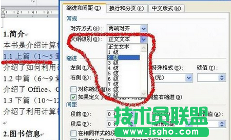 將其大綱級(jí)別設(shè)置為“2級(jí)”