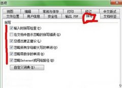 去除Word中文字下方波浪線的方法