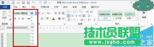 word2013羅馬數(shù)字字磅的字體怎么改成中文字號?