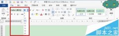 word2013羅馬數(shù)字字磅的字體怎么改成中文字號(hào)?