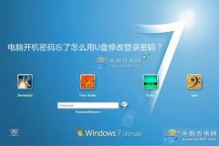 win7開機(jī)密碼忘了怎么用U盤修改密碼？