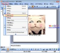 壓縮PowerPoint2003里面的圖片以縮小體積