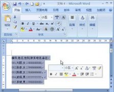Word2007文字怎么轉(zhuǎn)換成表格