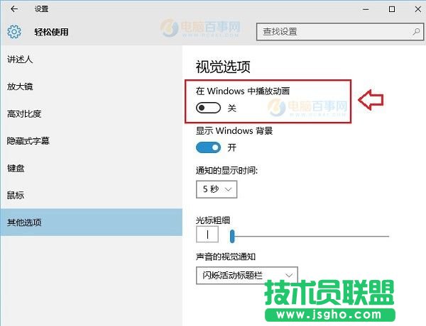 Win10動畫效果怎么設置 Win10動畫效果開啟與關閉教程