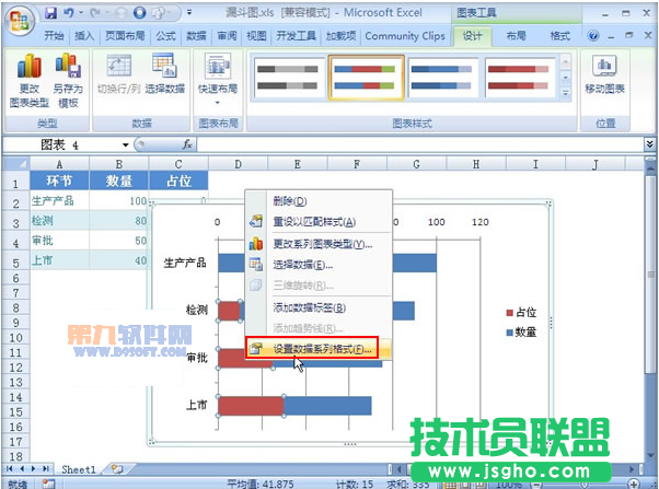 Excel教程 如何制作漏斗圖