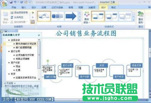 PowerPoint2007用SmartArt制作精美業(yè)務(wù)流程圖