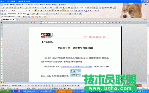 色彩隨心變 快樂體驗WPS換膚功能