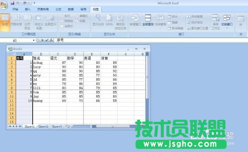 EXCEL 如何讓表格的首行或首列固定不動(dòng)不滾動(dòng)?