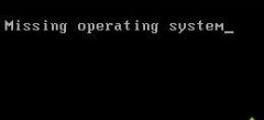 win7系統(tǒng)電腦開機顯示missing operating system如何解決