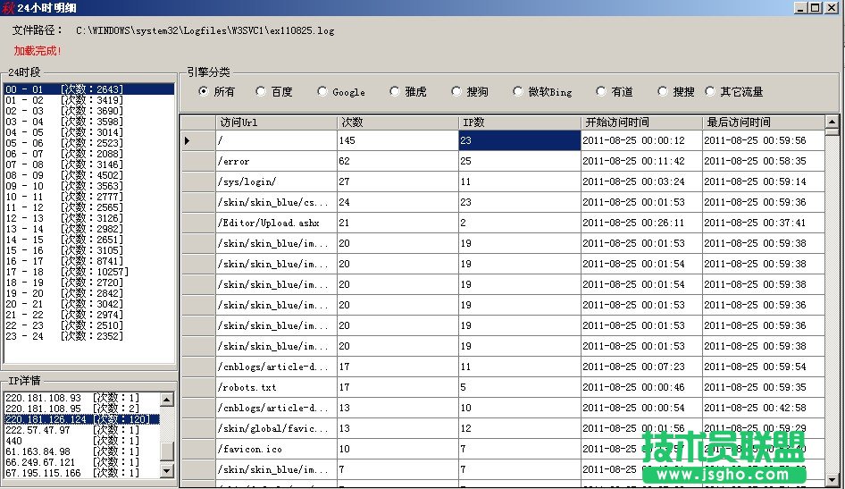 IIS日志分析工具(點格IIS日志分析器)使用圖文教程