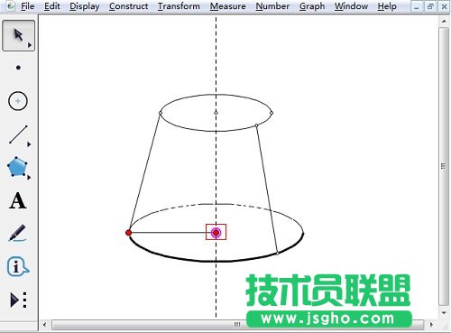 幾何畫(huà)板怎樣畫(huà)半圓？