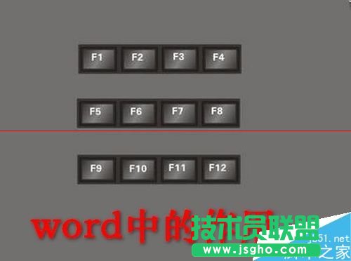 word中F1到F12功能鍵怎么使用？