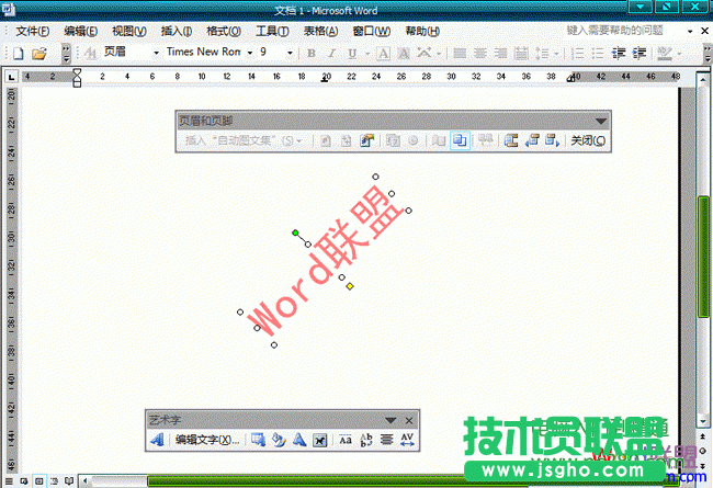 Word2003文檔中怎么樣去水印