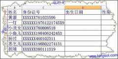 巧用WPS表格提取身份證個人信息
