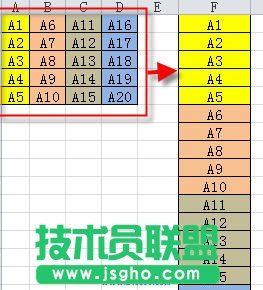 Excel如何多列內(nèi)容合并成一列 三聯(lián)