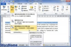 在Word2010中使用“翻譯屏幕提示”翻譯英文