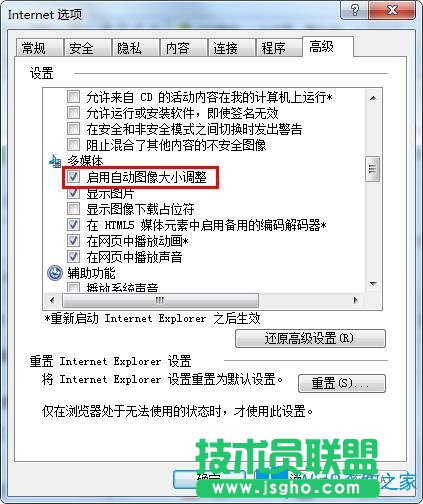 Win7系統(tǒng)下IE瀏覽器如何設置自動調(diào)整圖像大小？